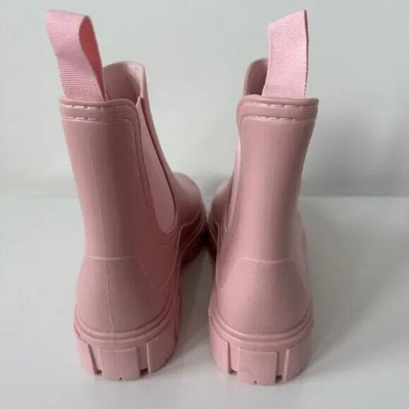 Rain Boots - Light Pink Size 8.5 Chunky Chelsea Boots - Picture 4 of 5
